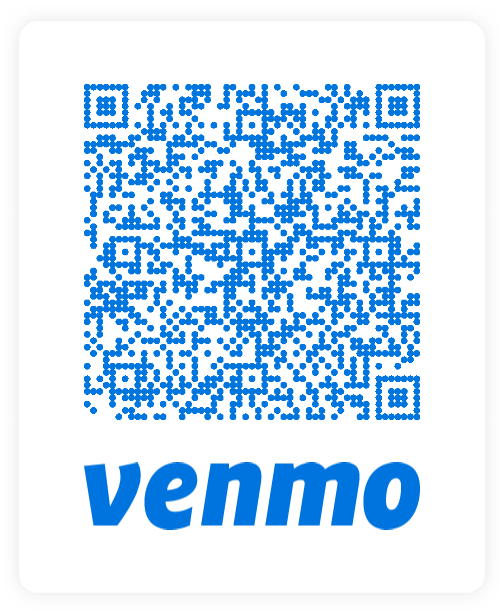 Venmo QR code for BRR.Vet